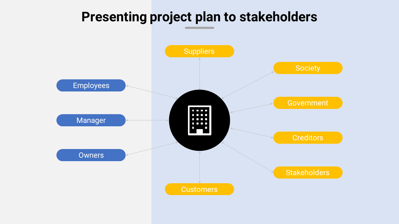 Our Predesigned Presenting Project Plan To Stakeholders